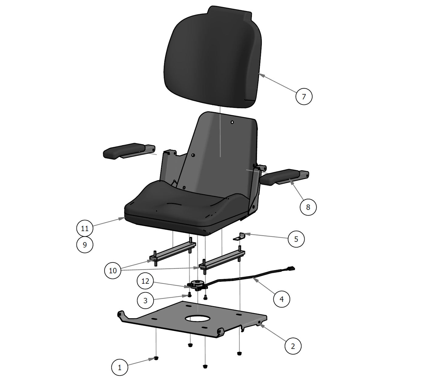 Seat Assembly (Kawasaki Magnum)