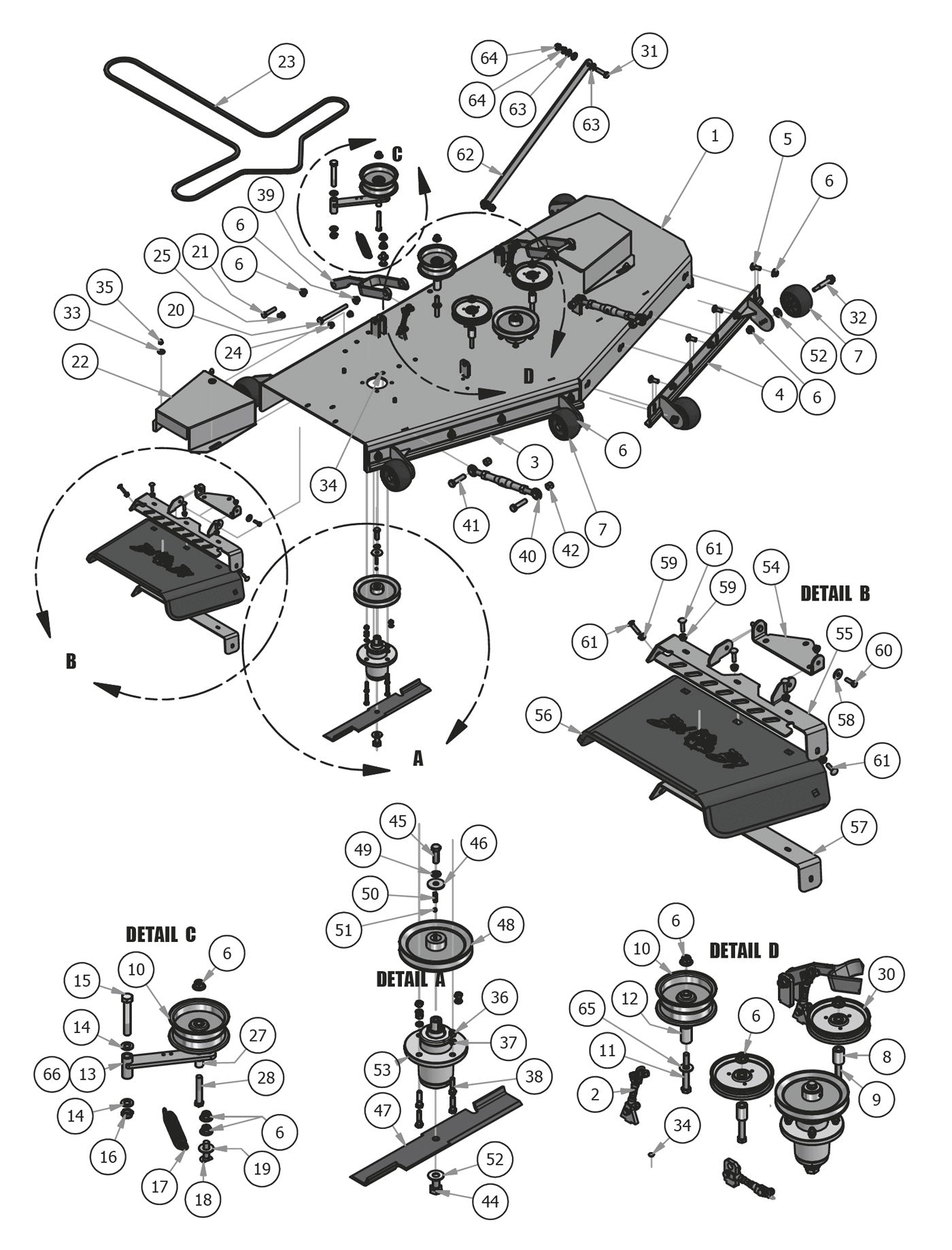 72" Deck Assembly