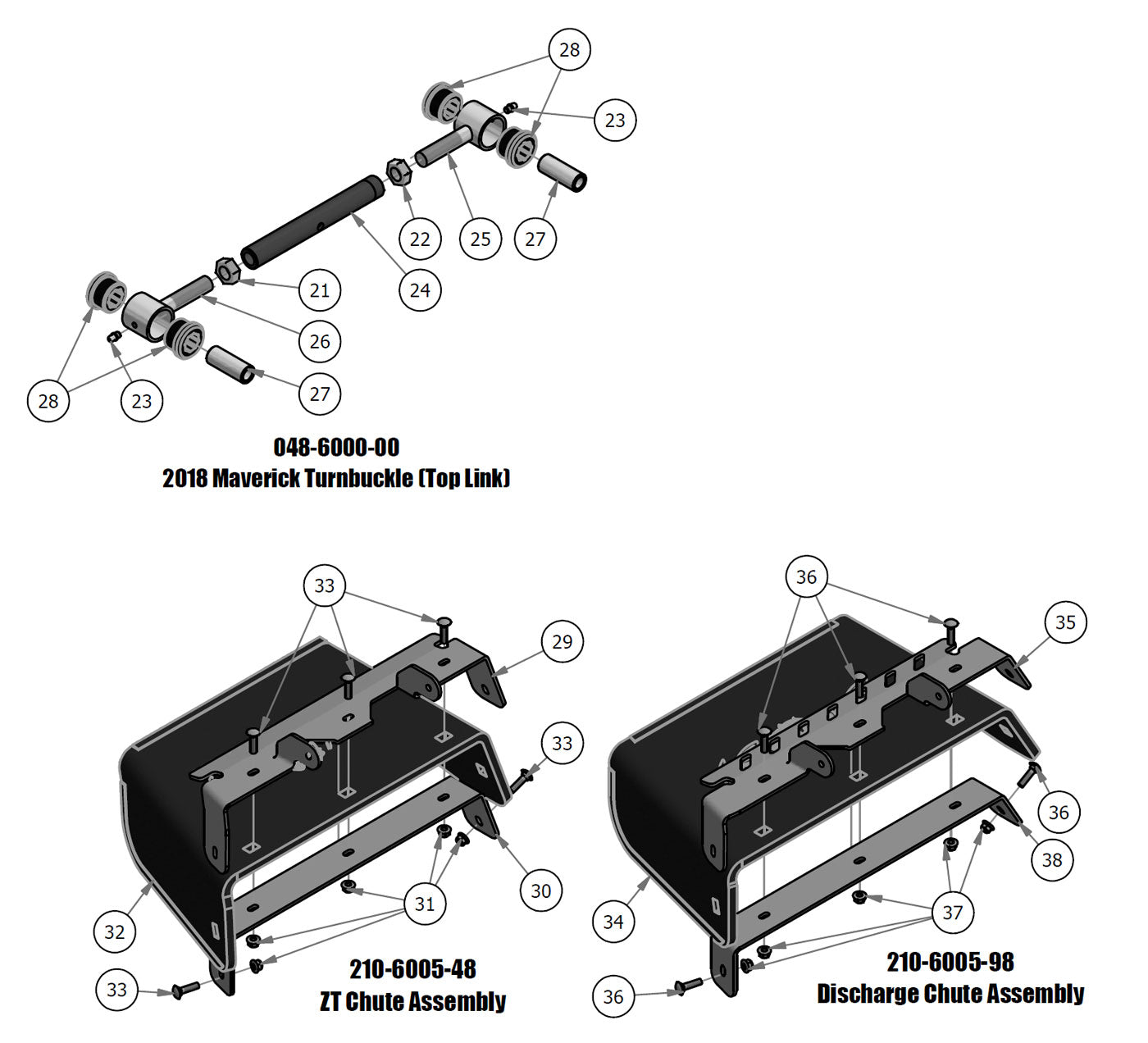 Turnbuckle & Chute Assembly
