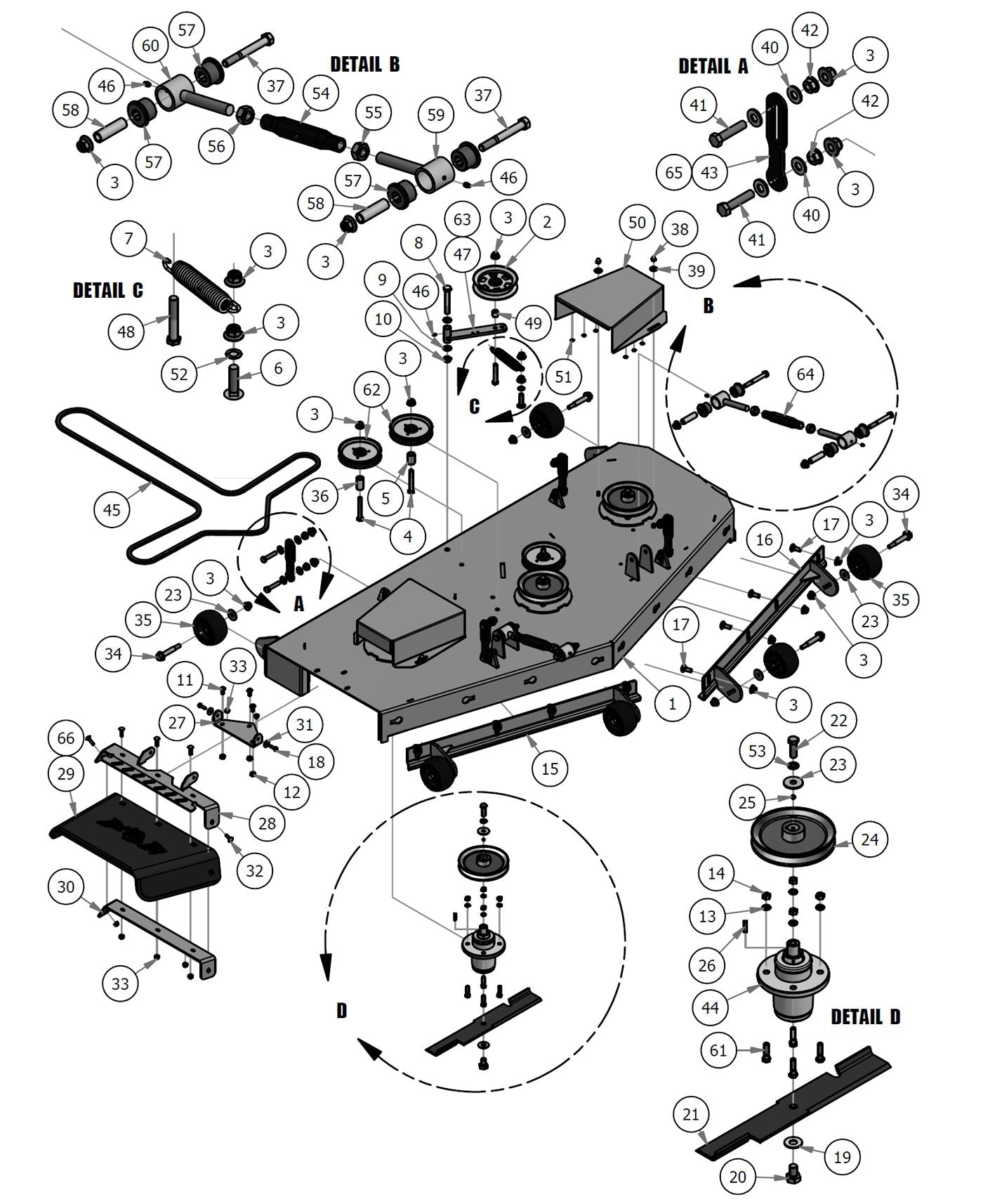 72" Deck Assembly