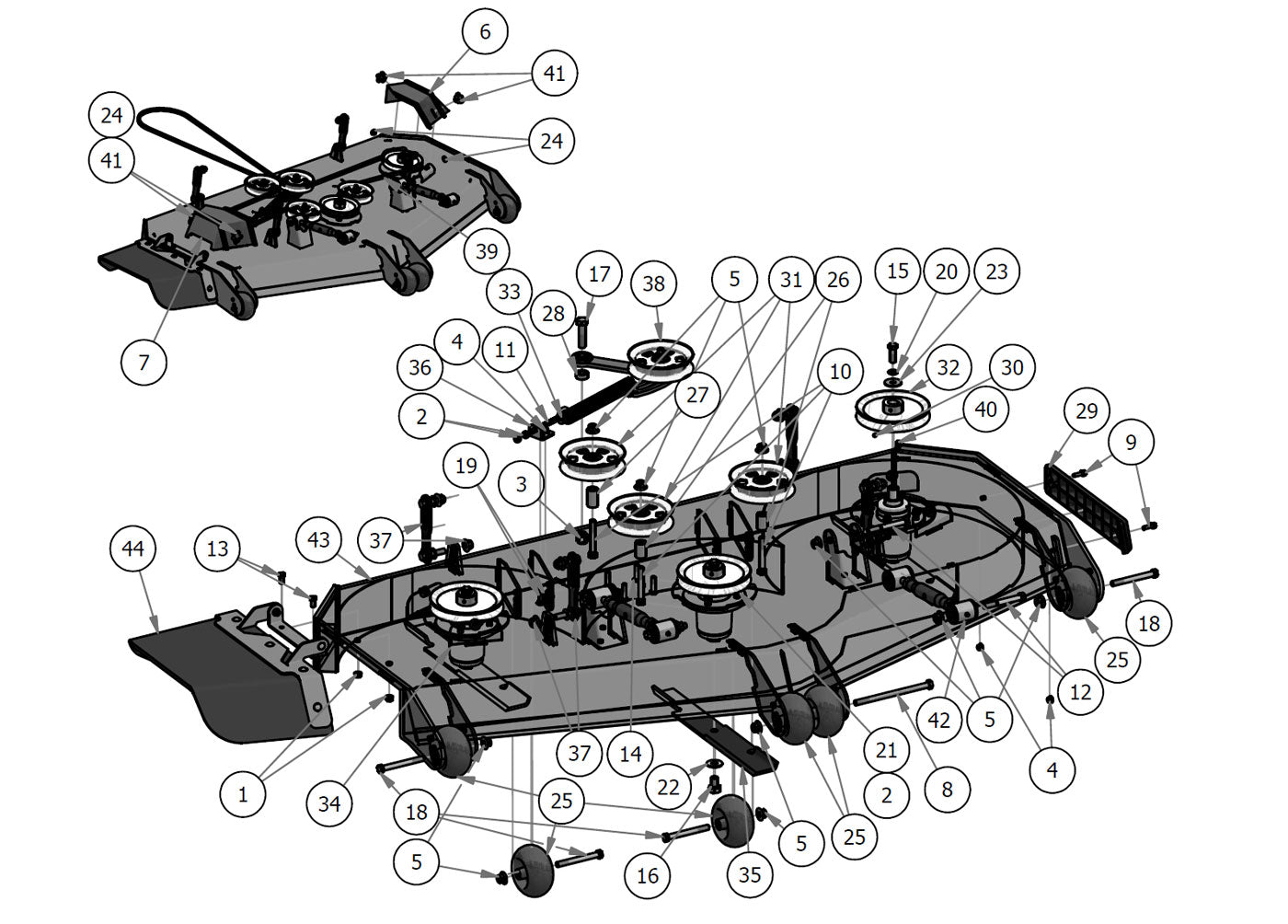 72" Deck Assembly