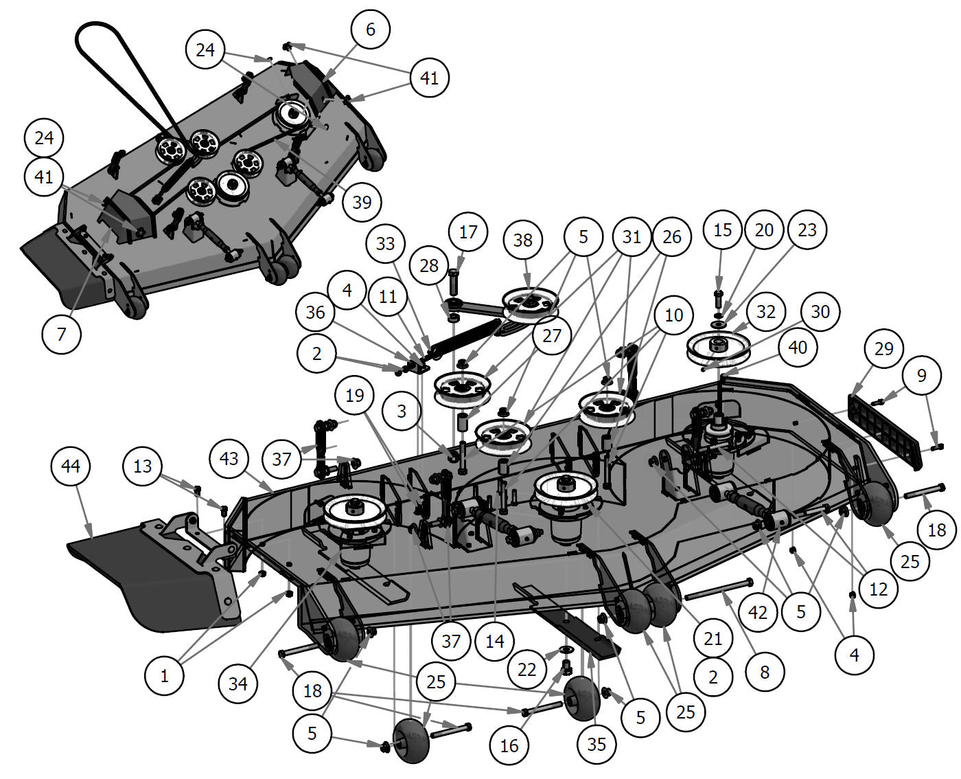 72" Deck Assembly