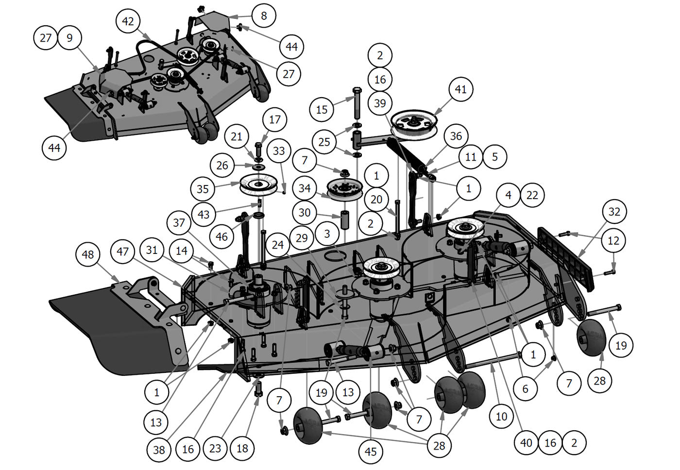 48" Deck Assembly