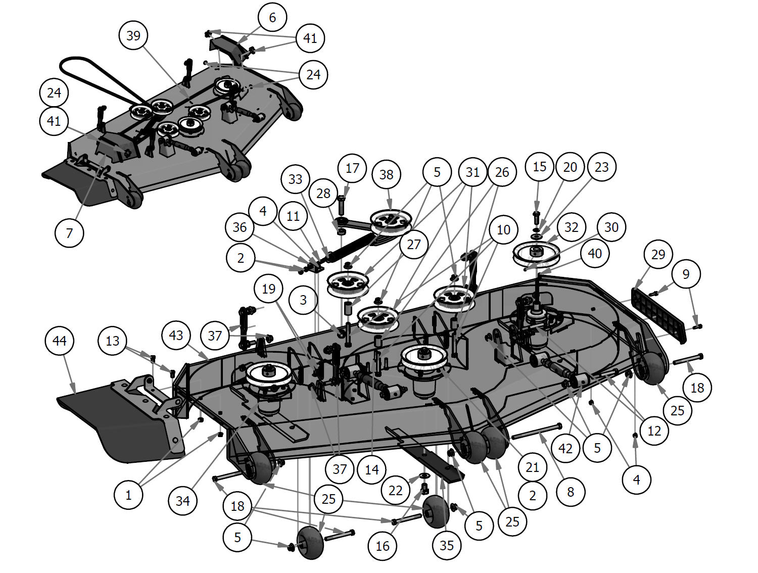 72" Deck Assembly