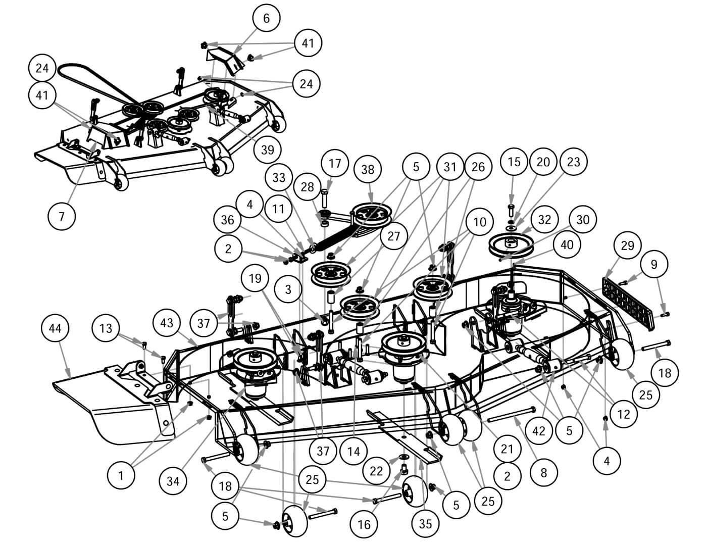 72" Deck Assembly