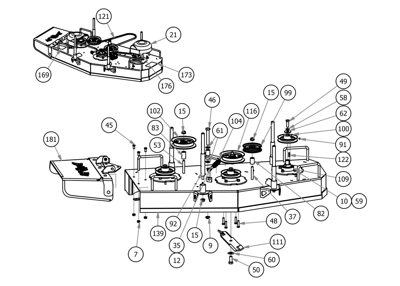 48" Deck Assembly