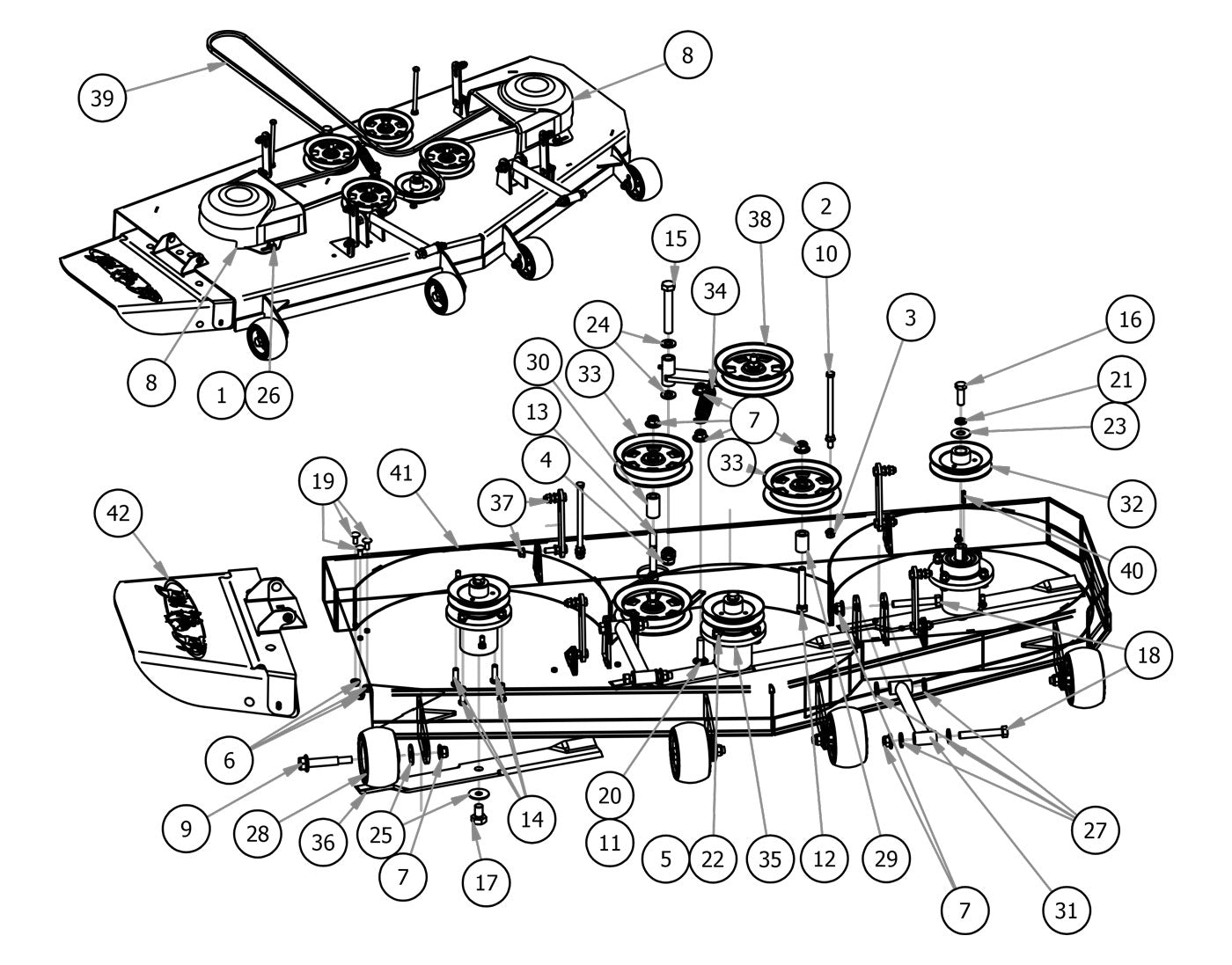 60" Deck Assembly