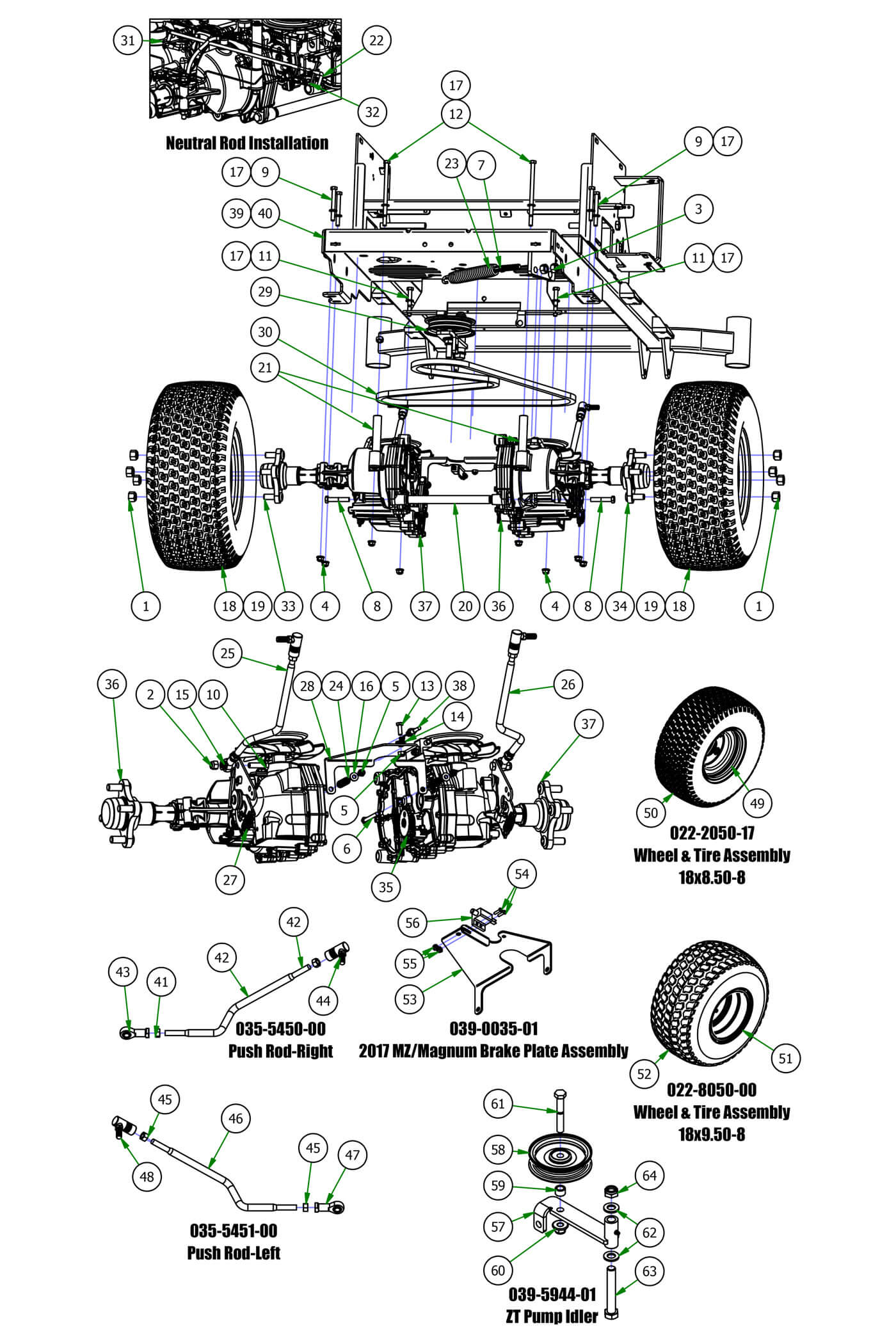 Transaxle & Rear Wheels