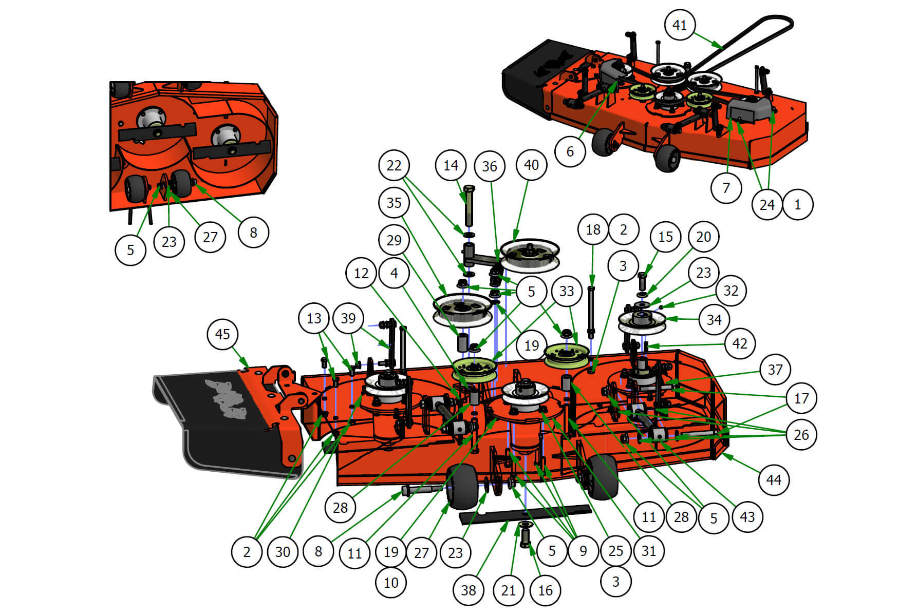 42" Deck Assembly