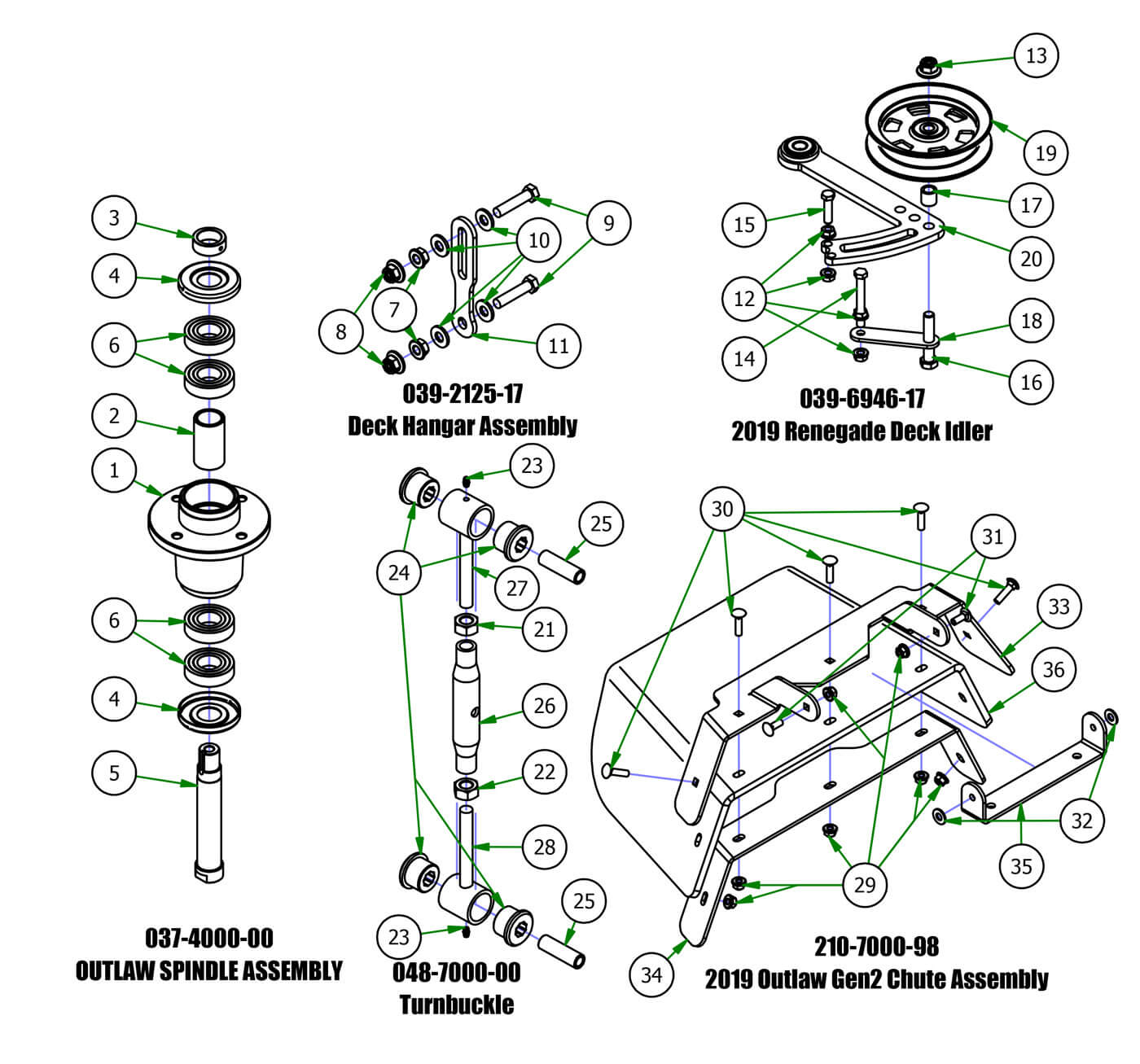 Deck Sub Assemblies