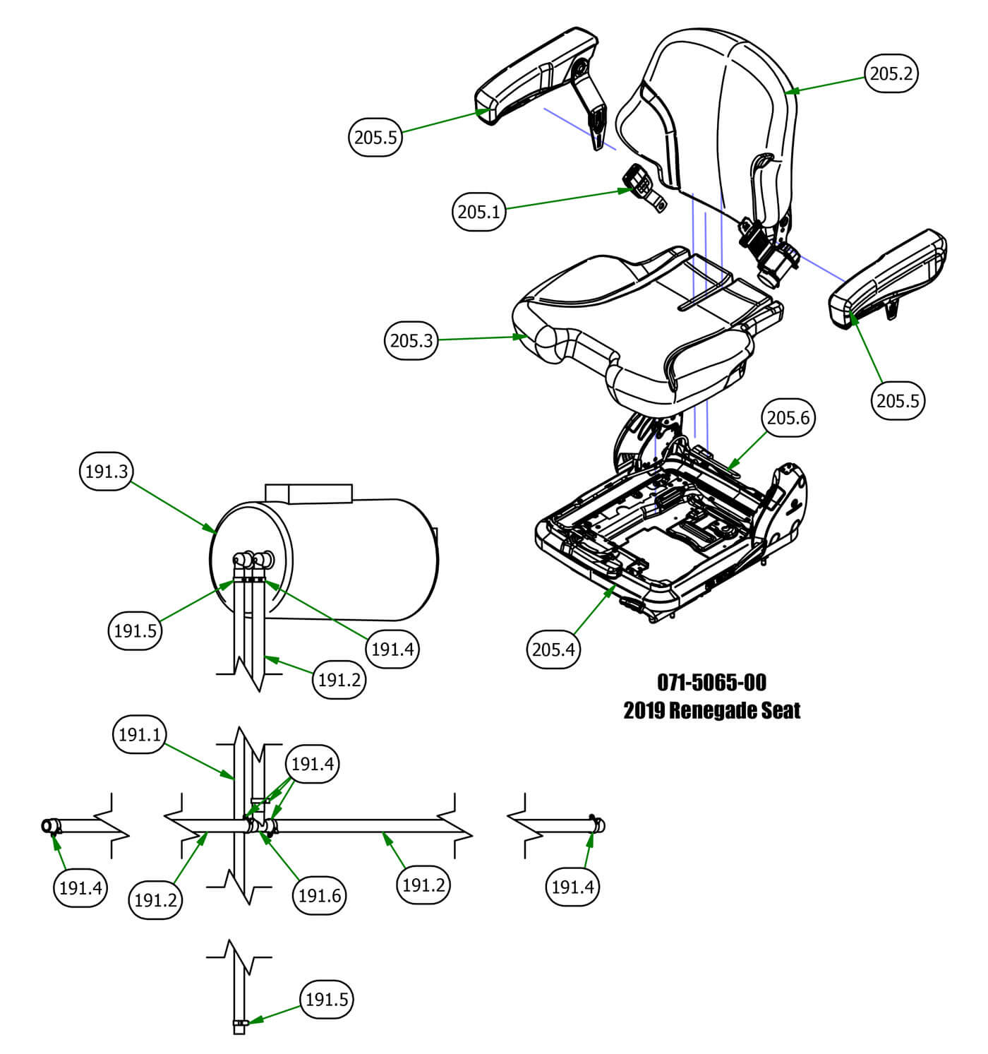 Seat & Brake Sub Assemblies