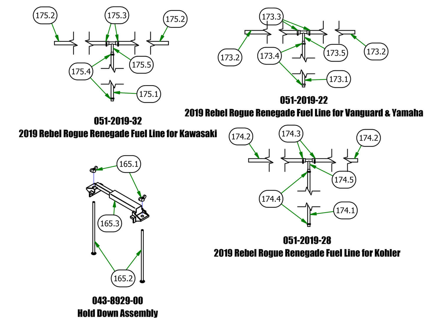 Hold Down & Fuel Line