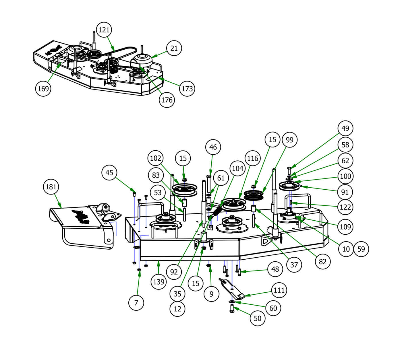 48" Deck Assembly
