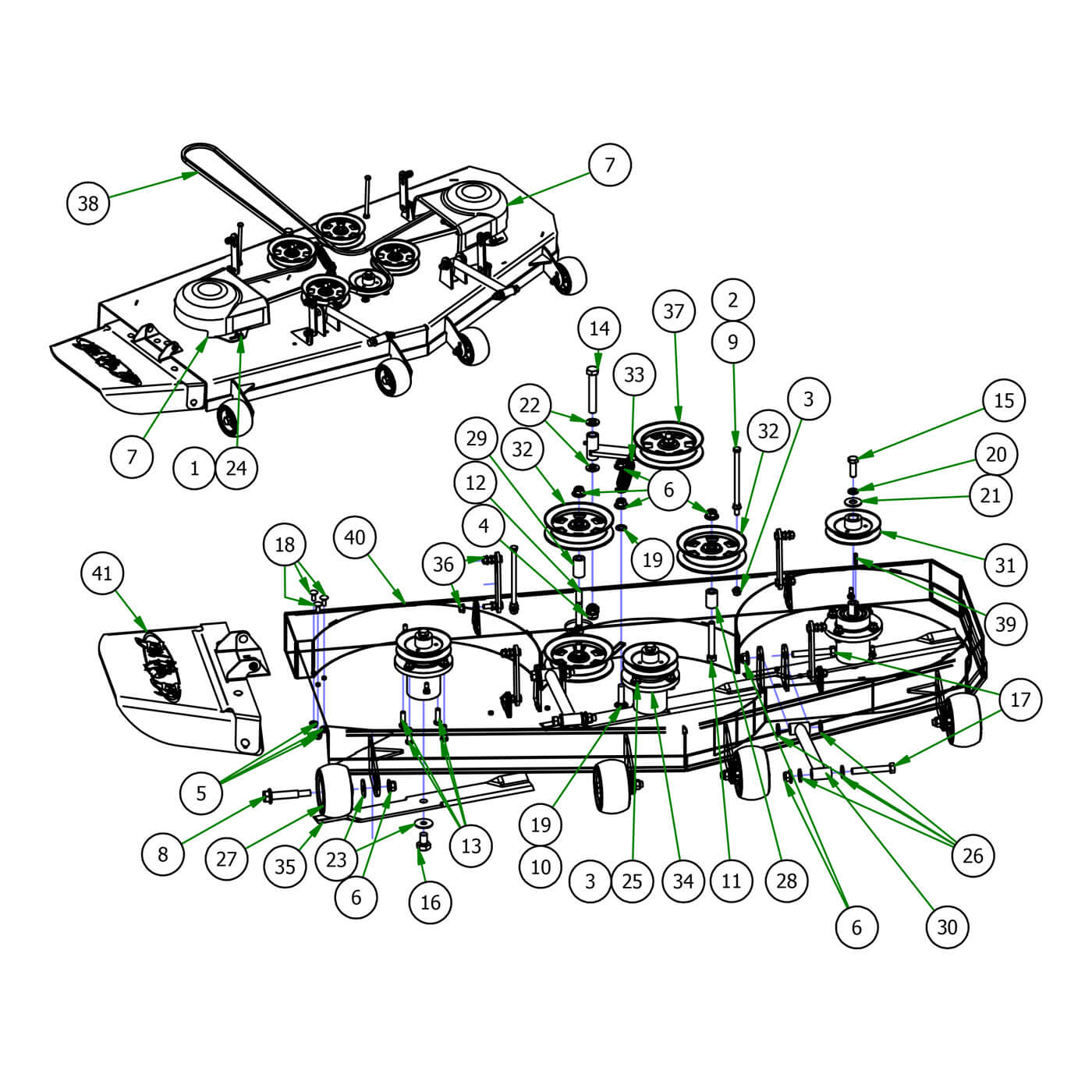 60" Deck Assembly