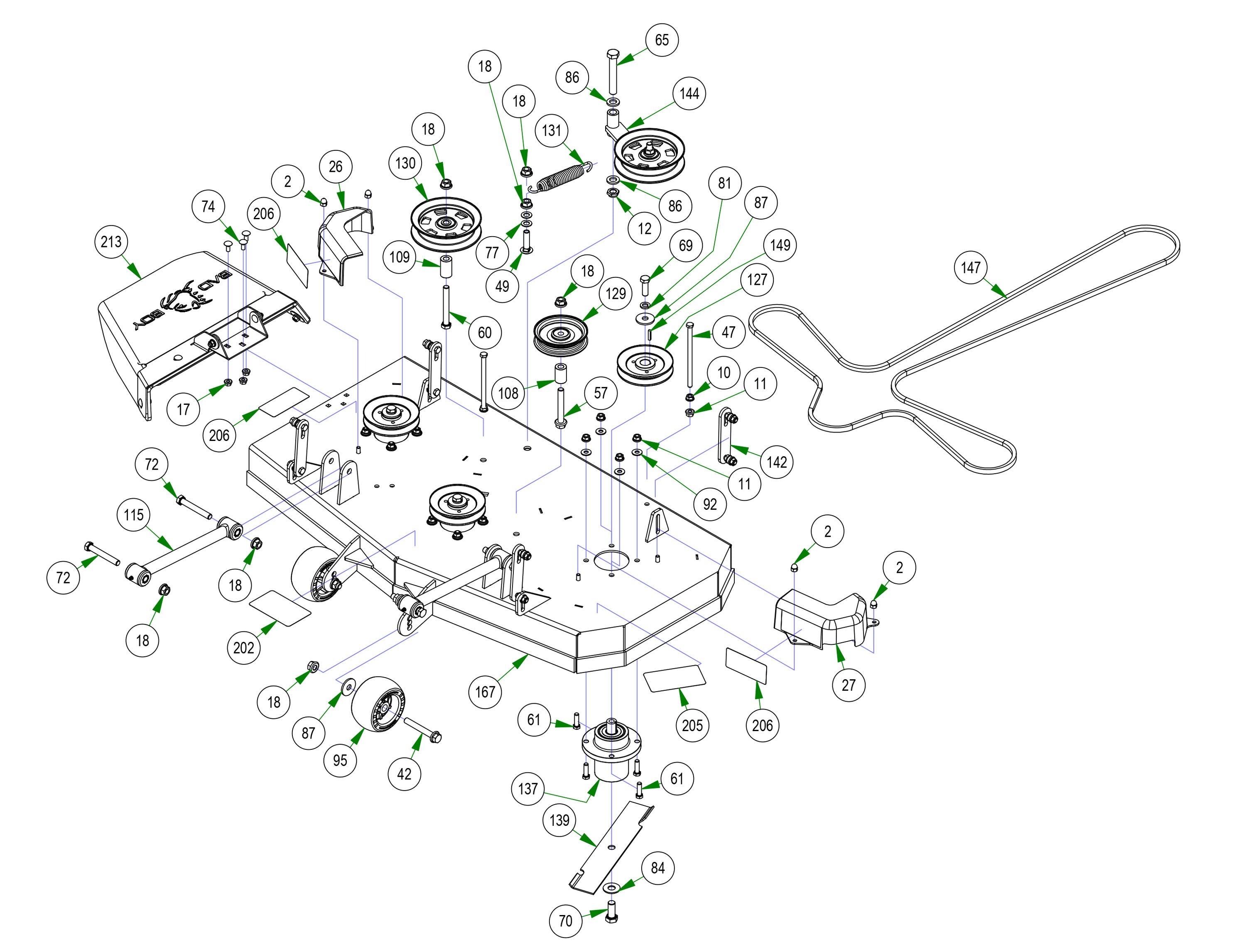 42" Deck Assembly
