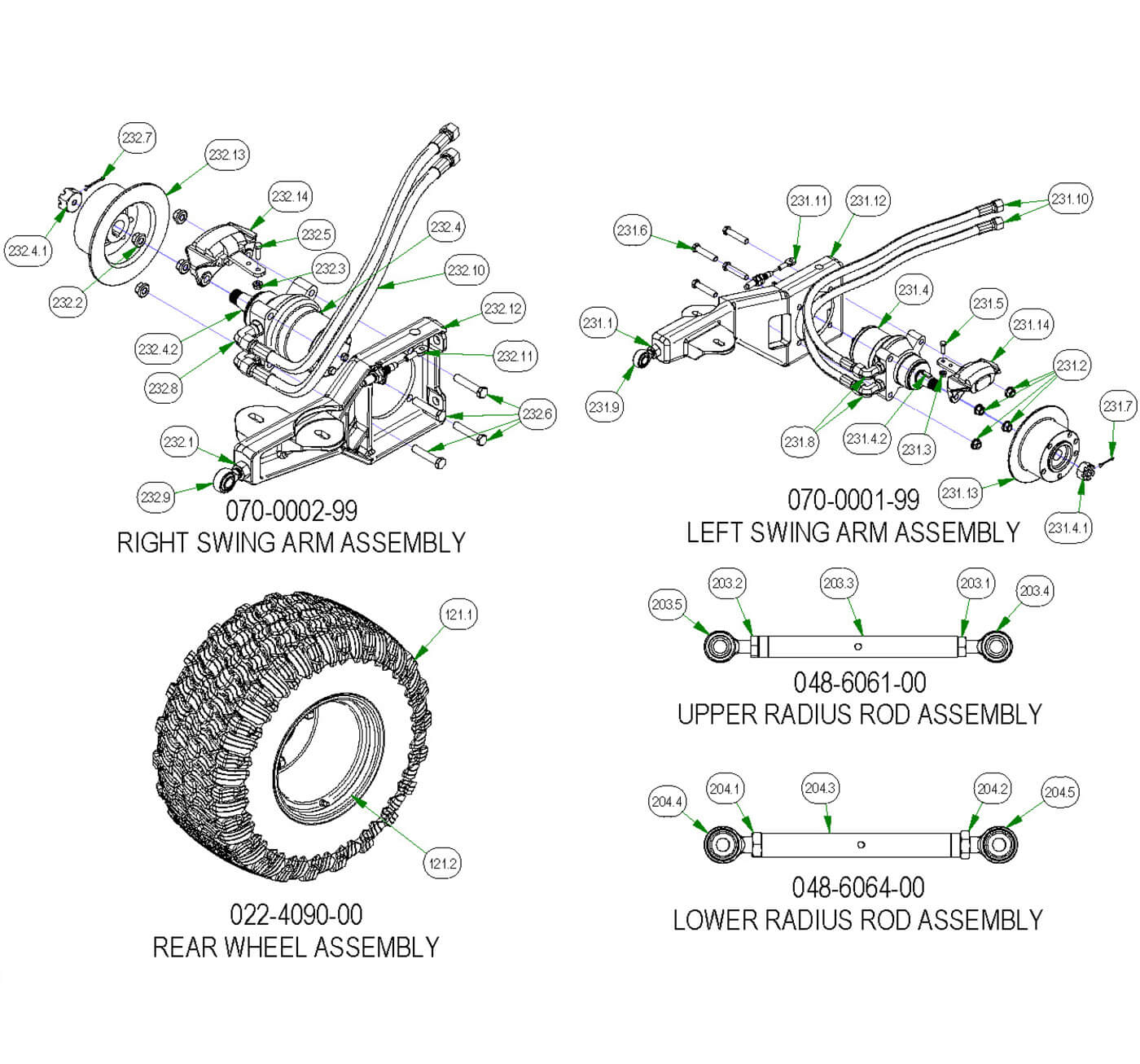 Rear Suspension Subassemblies