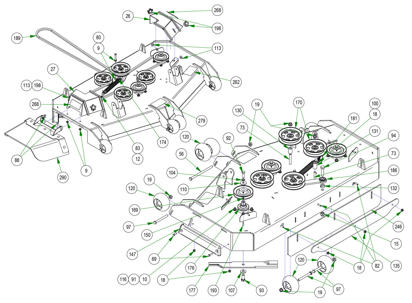54" Deck Assembly