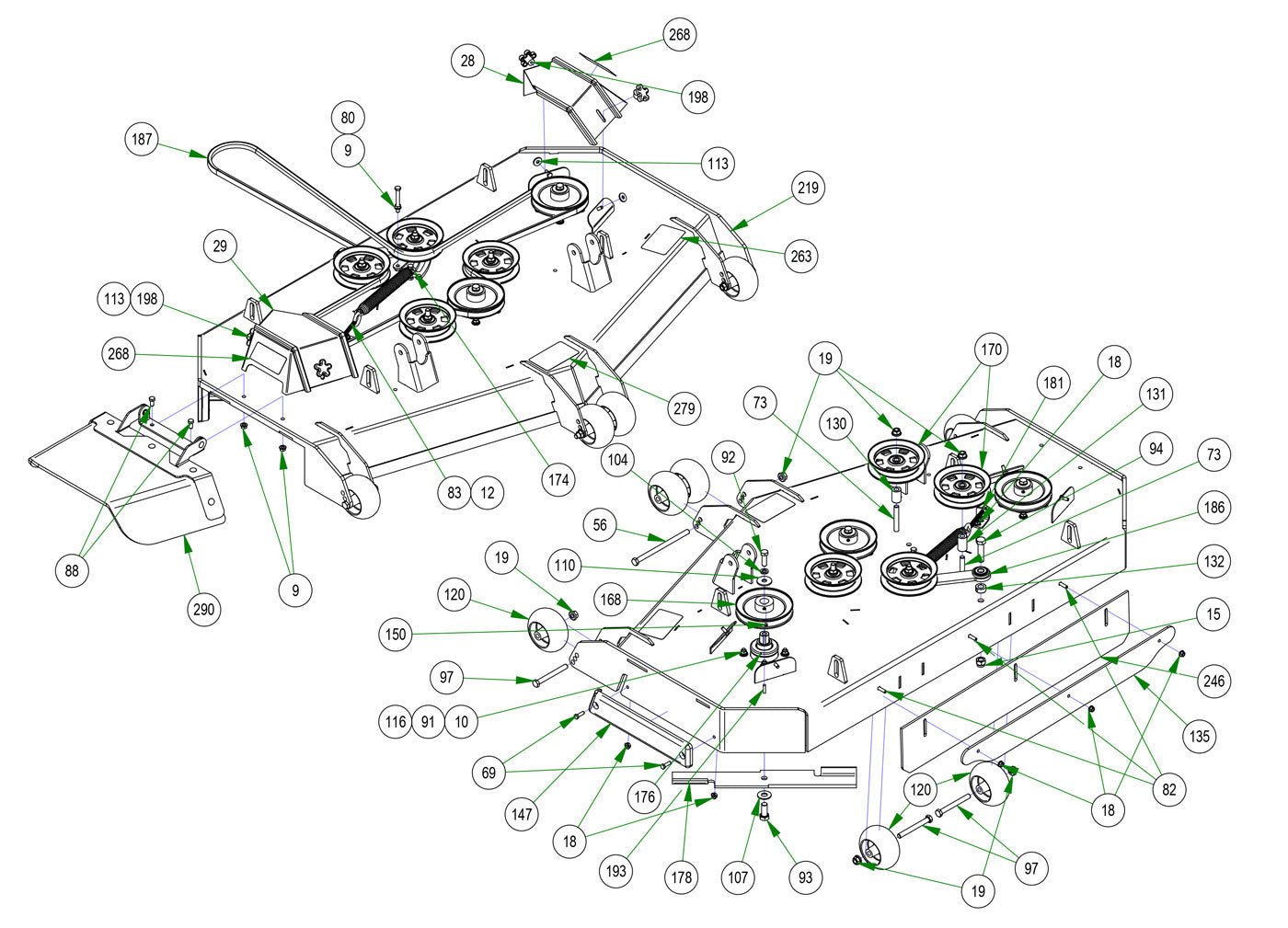 61" Deck Assembly