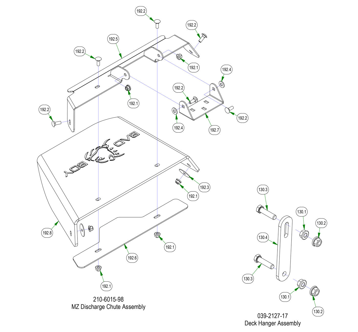 Chute & Deck Hanger Assembly