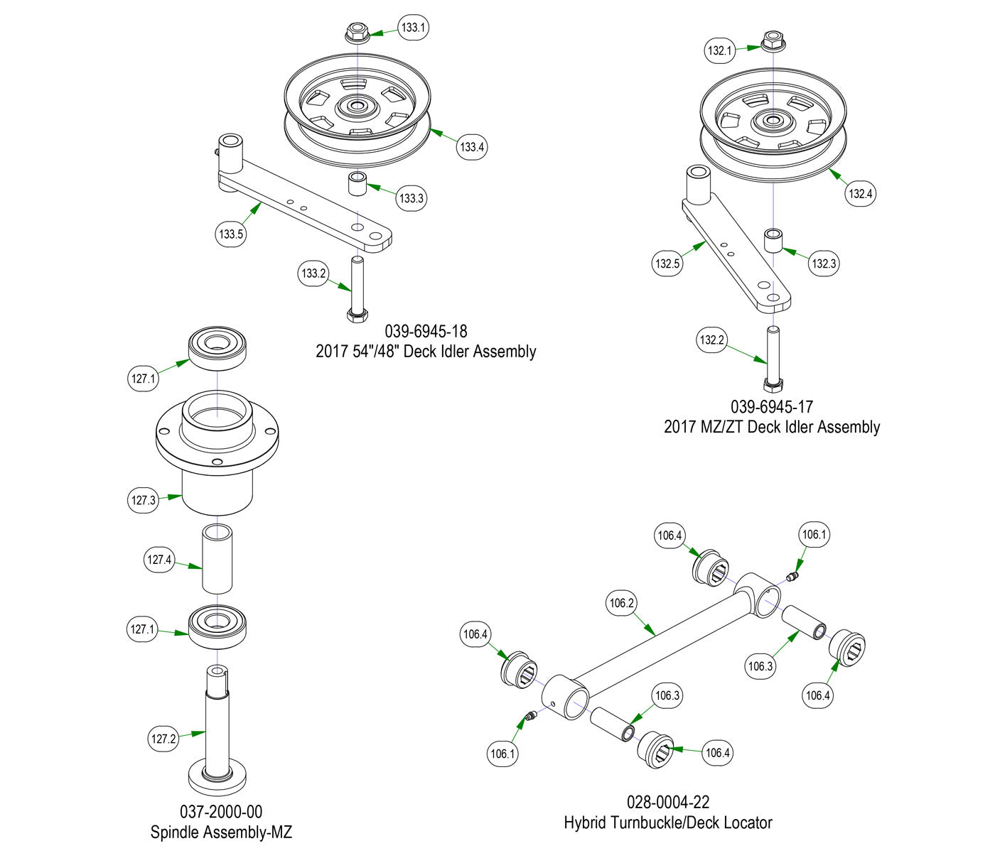 Deck Sub Assemblies