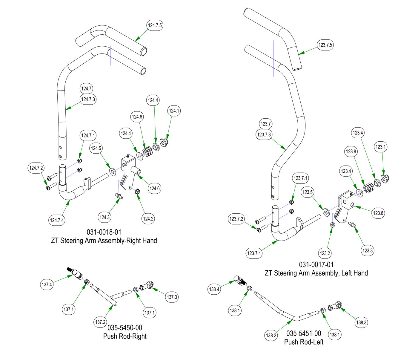 Drive Arm Sub Assemblies
