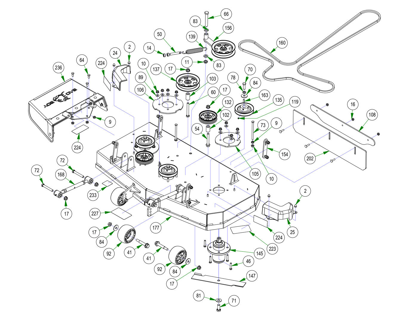 42" Deck Assembly