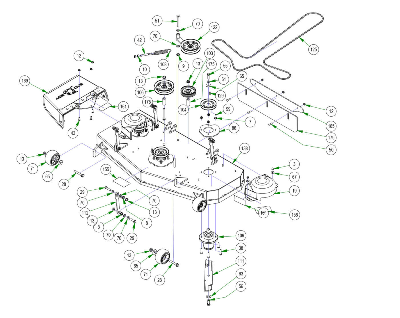 48" Deck Assembly