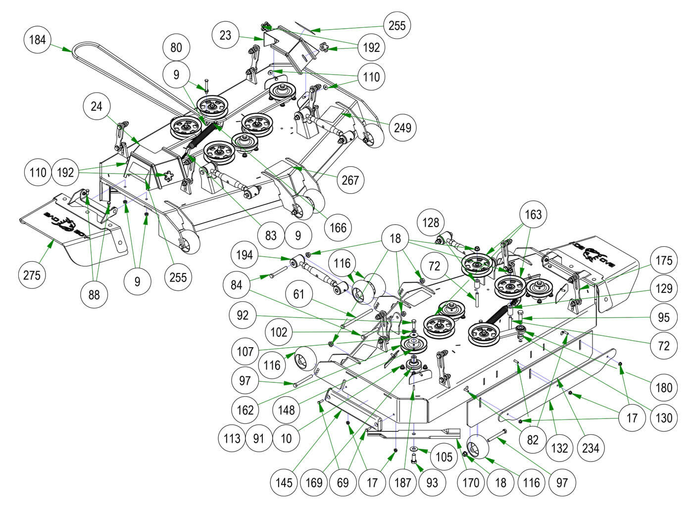 54" Deck Assembly