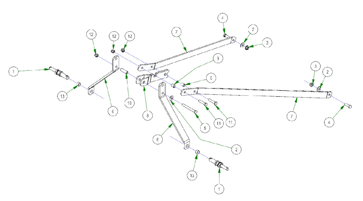 6' Cutter A-Arms Parts