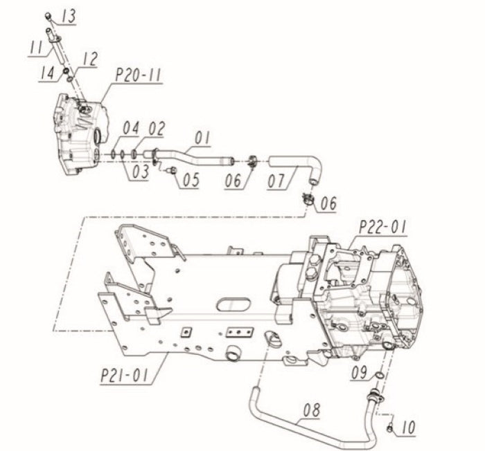Hydraulic Oil Line (C/M) -HST