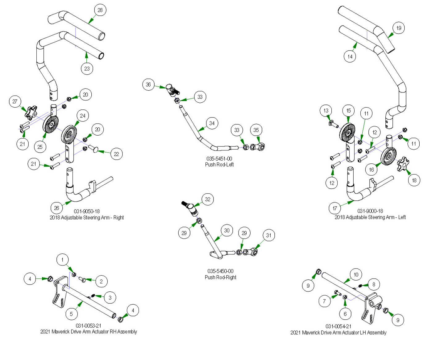 Drive Arm Subassemblies