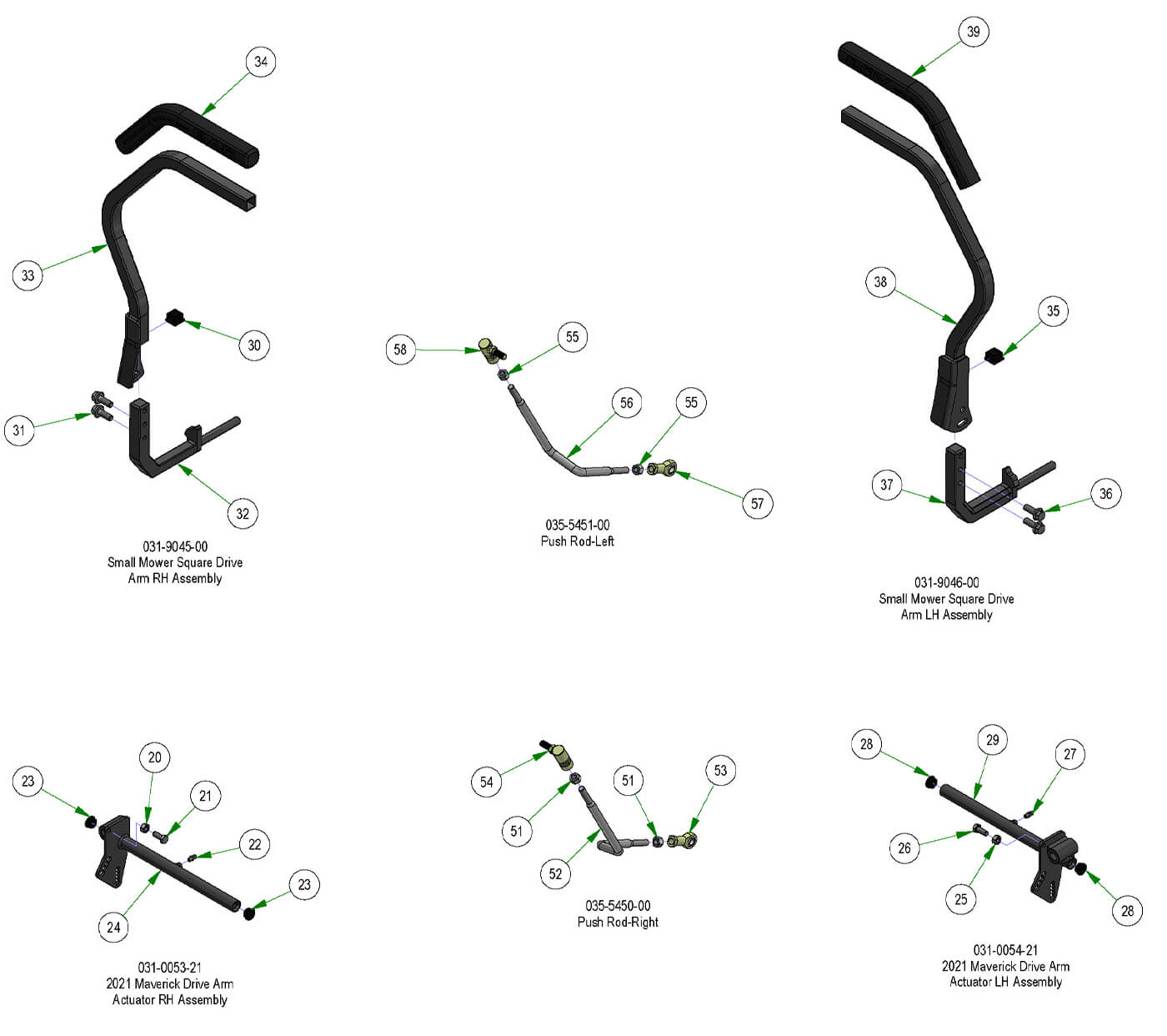 Drive Arm Subassemblies
