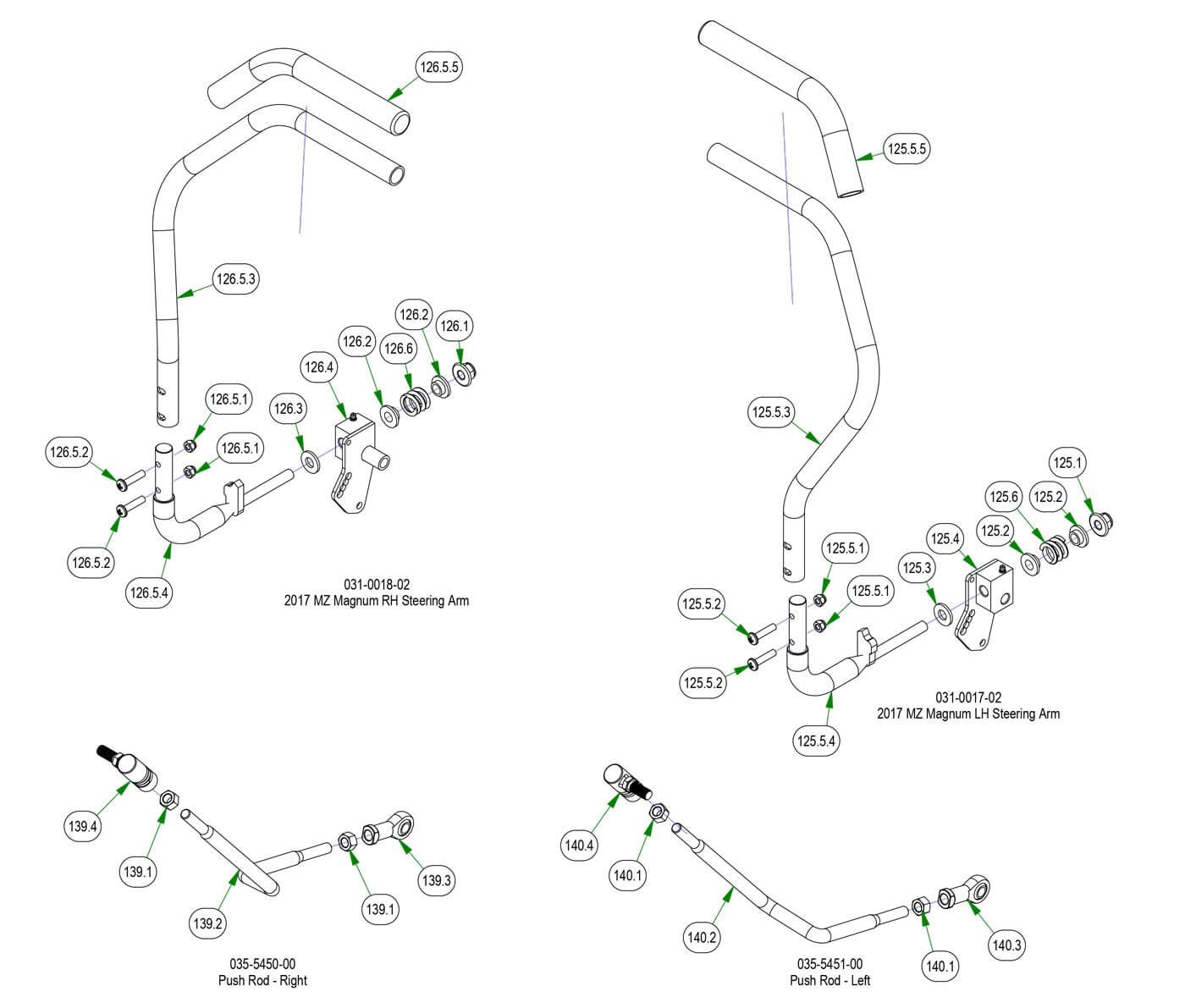 Drive Arm Subassemblies