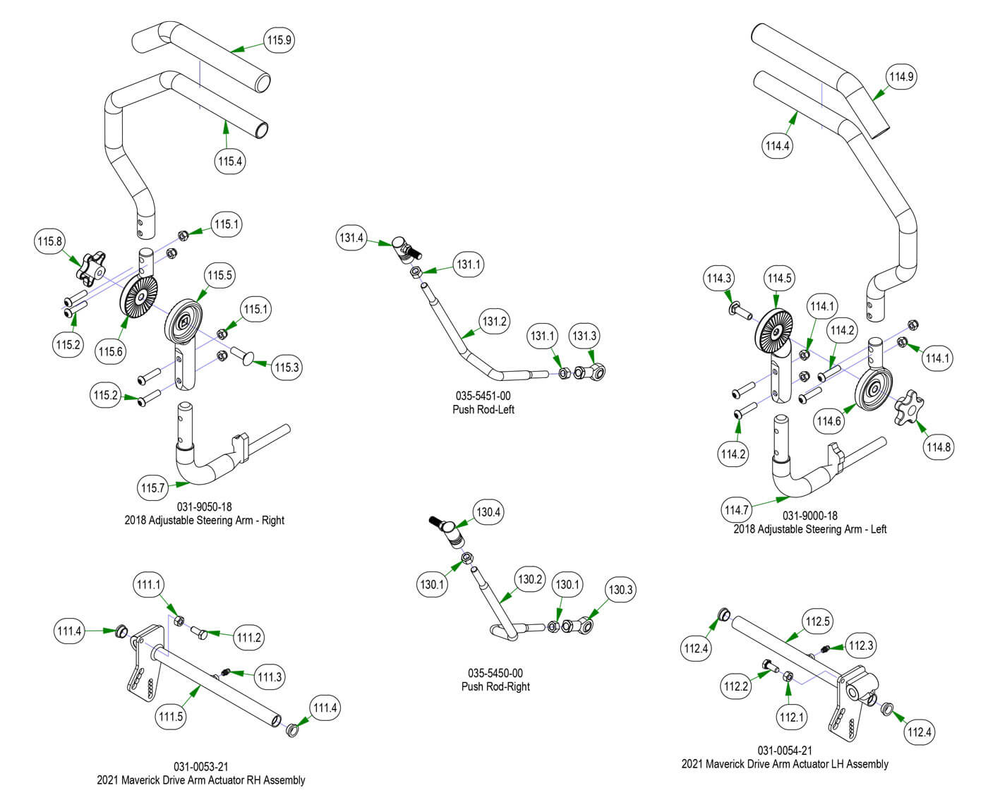 Drive Arm Subassemblies