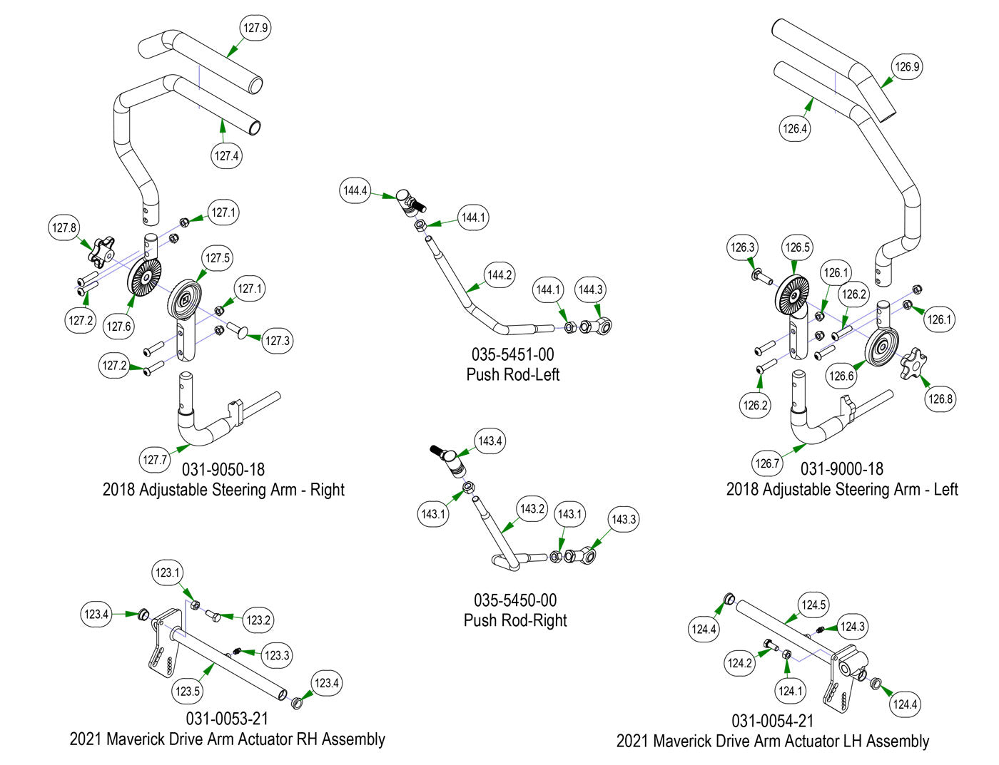 Drive Arm Subassemblies