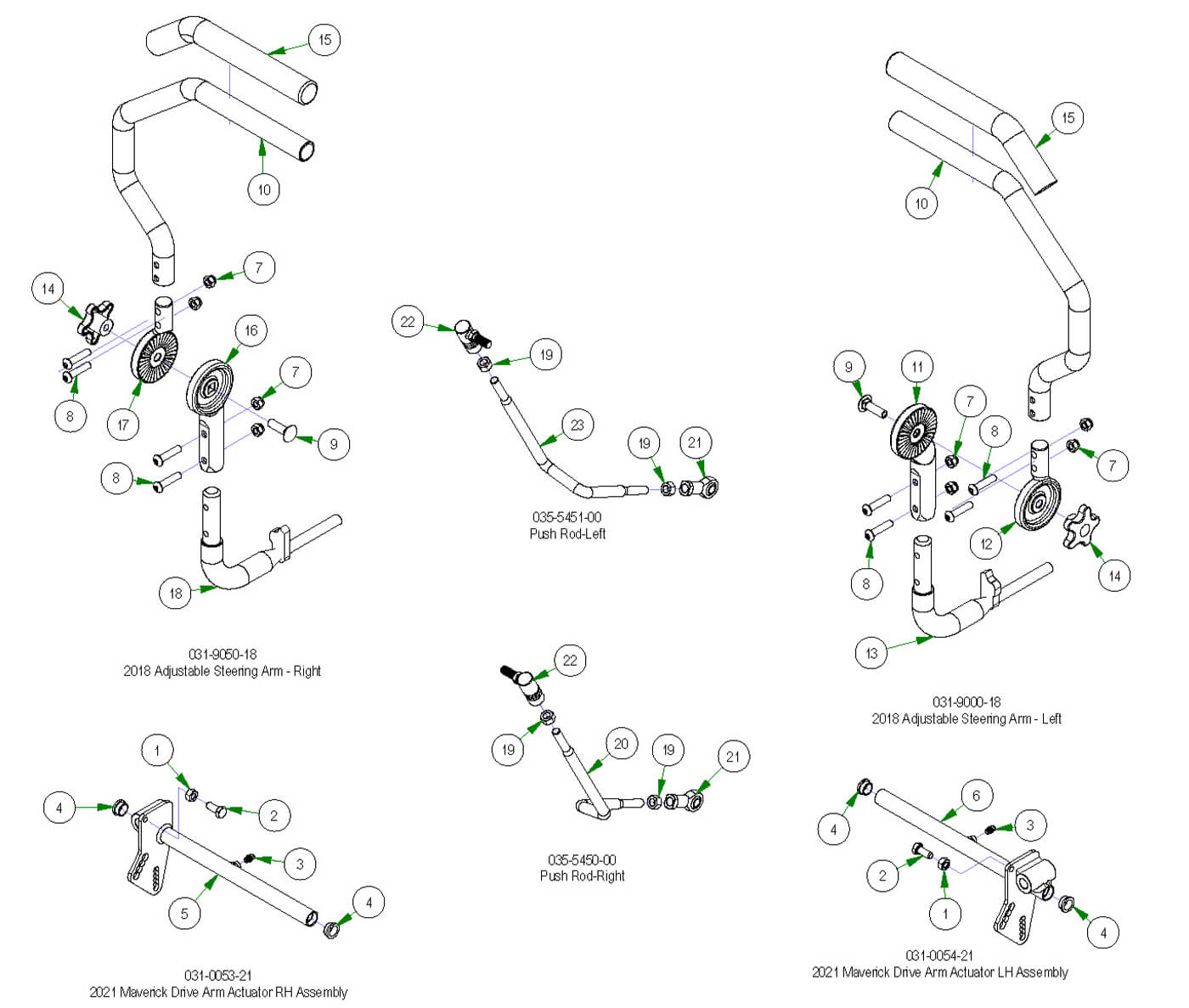 Drive Arm Subassemblies