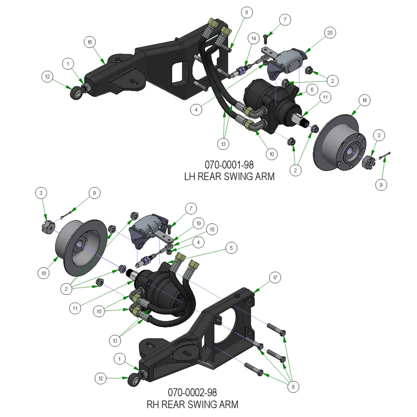 Rear Swing Arms