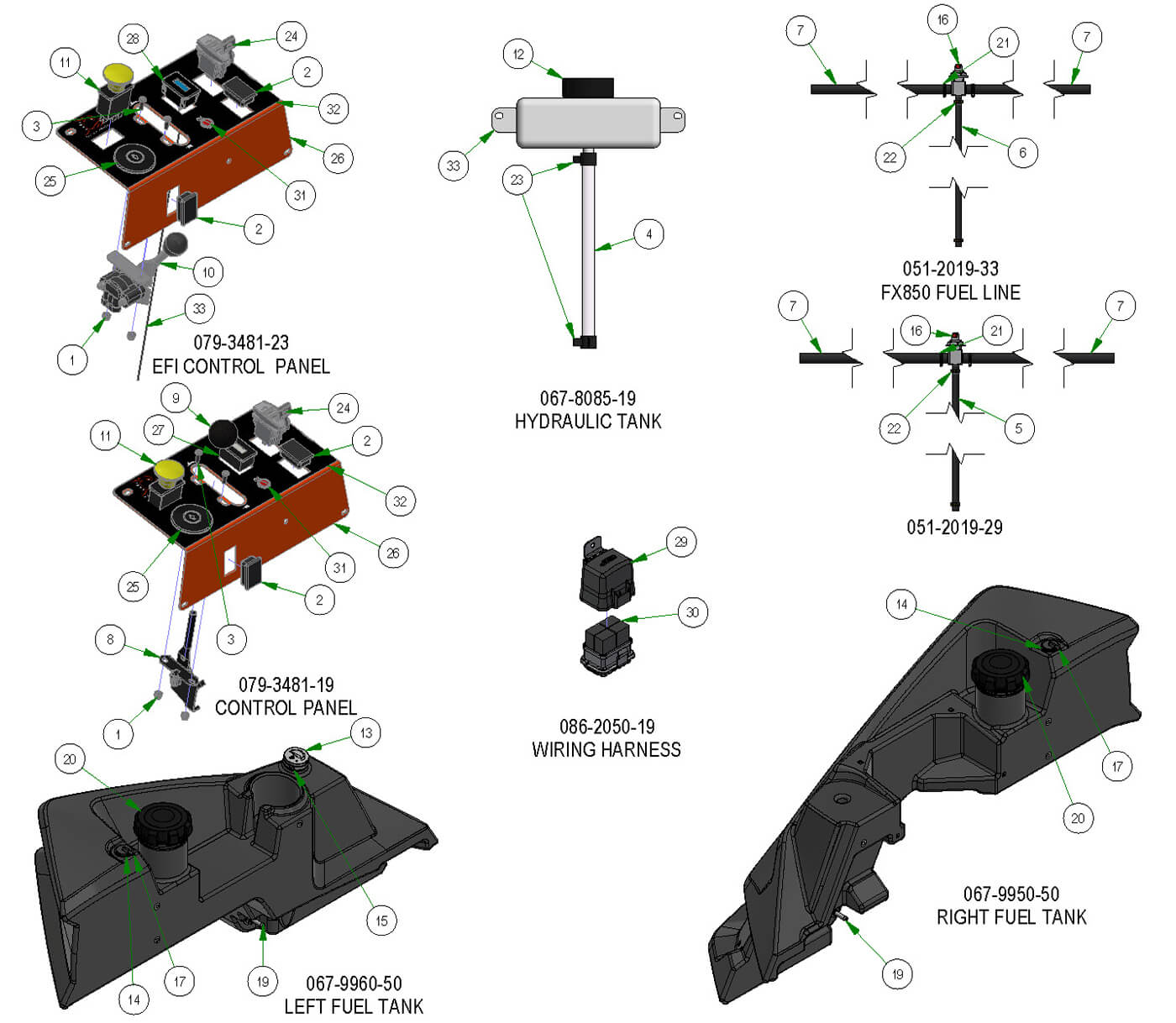 Tanks & Battery Subassemblies