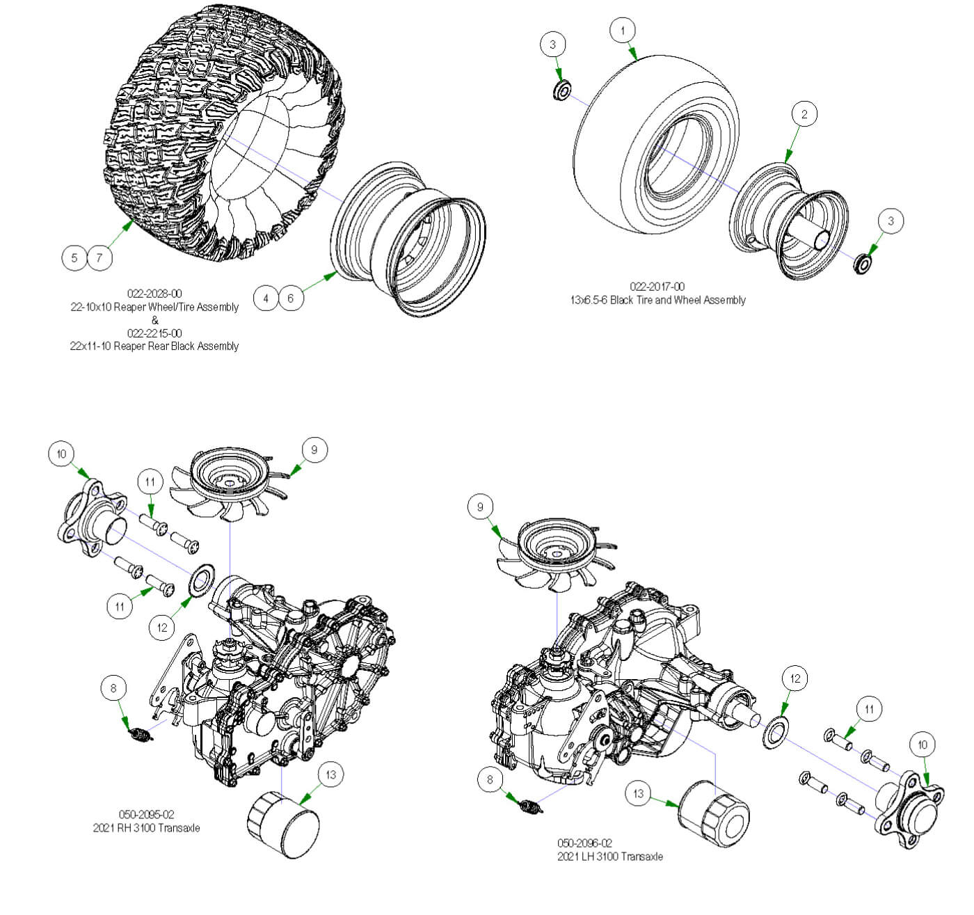 Wheel Subassemblies