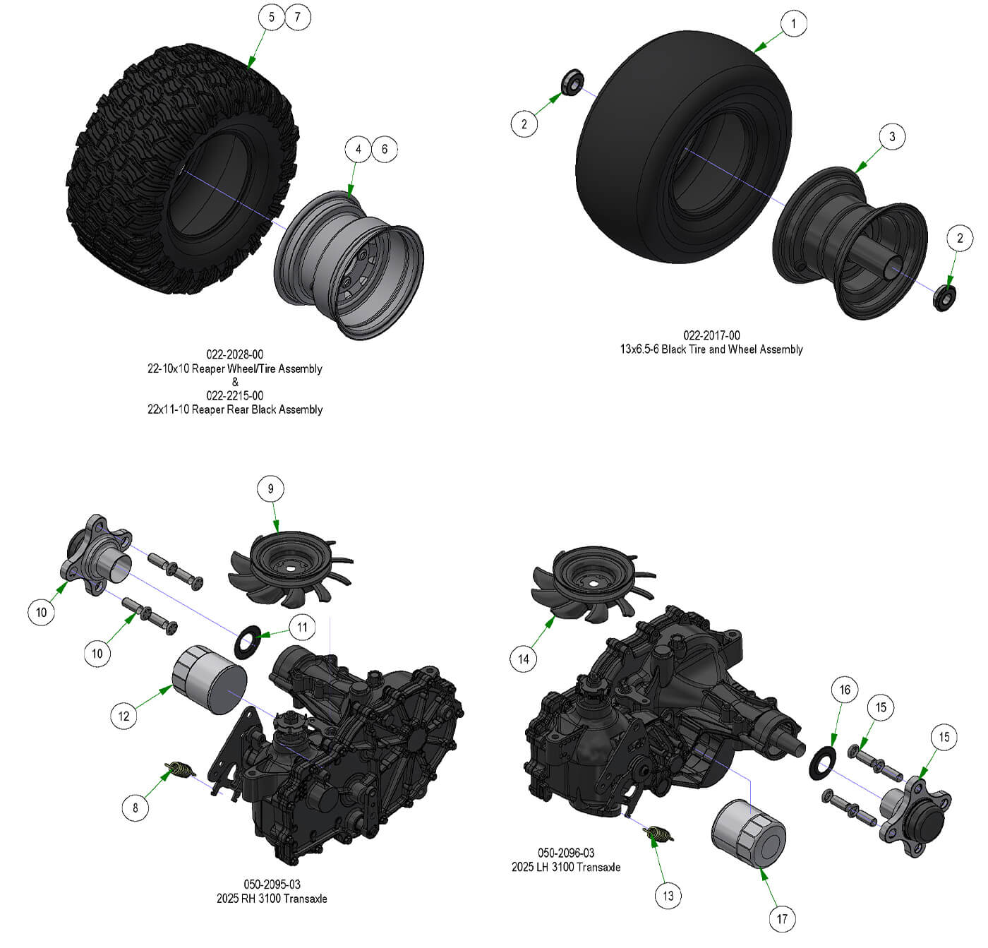 Wheel Subassemblies