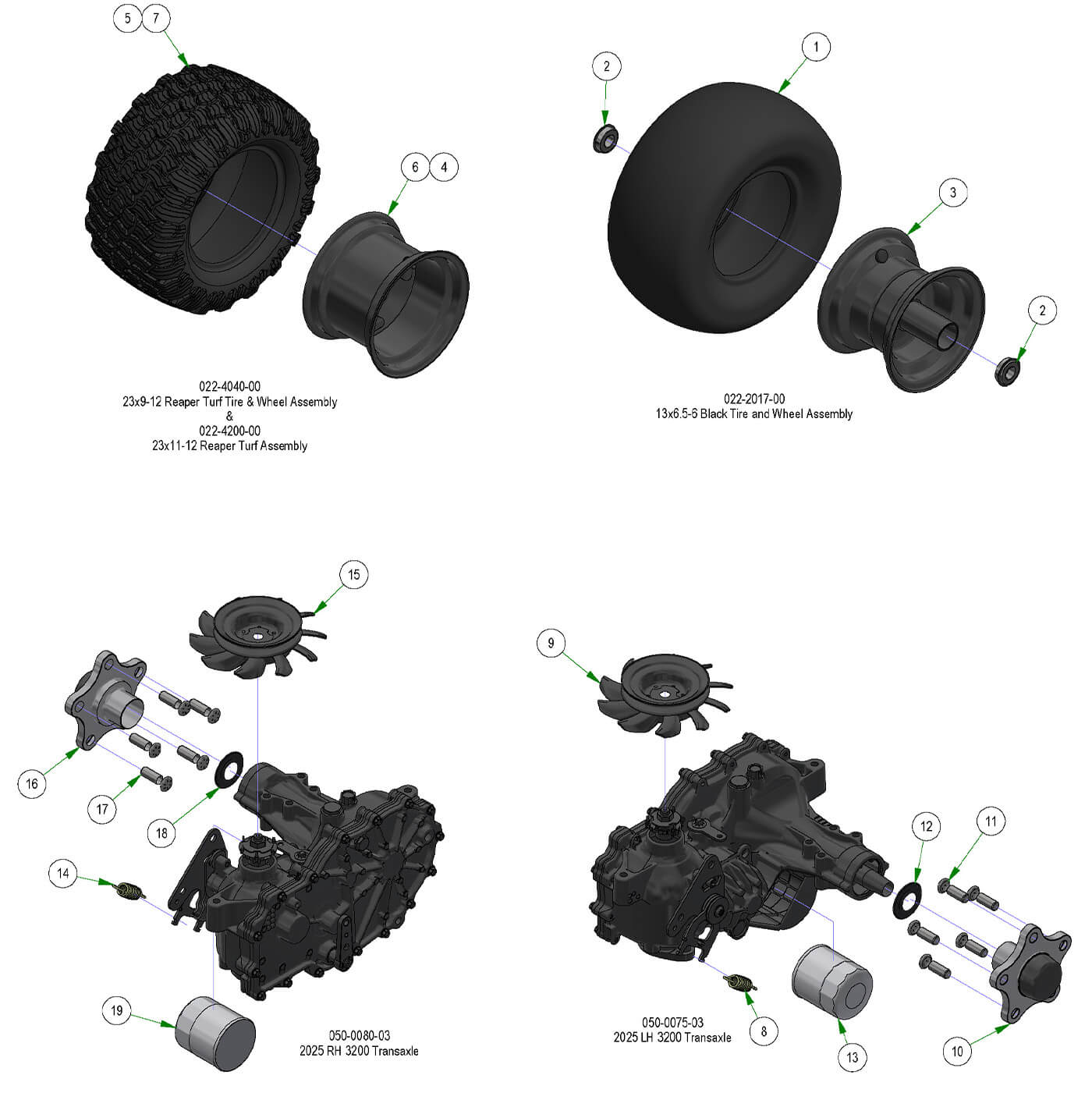 Wheel Subassemblies