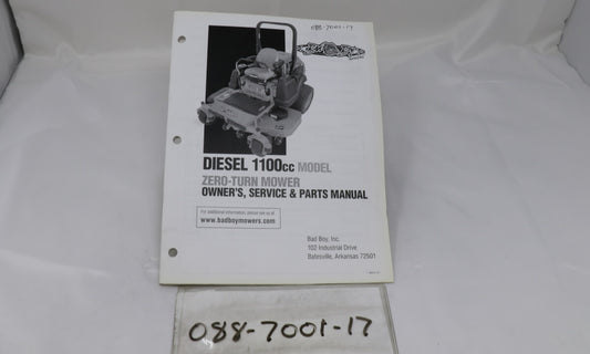 2017 1100cc Diesel Owner's Manual