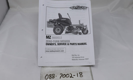 2018 MZ Owner's Manual
