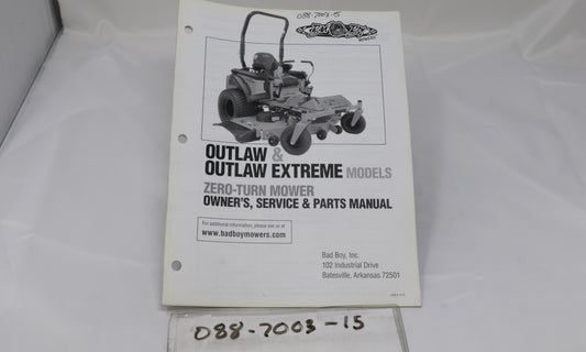 2015 Outlaw Owner's Manual
