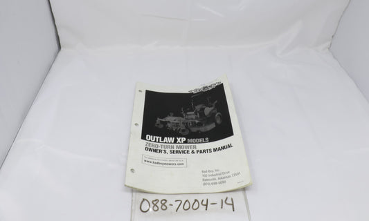 2014 Outlaw XP Owner's Manual