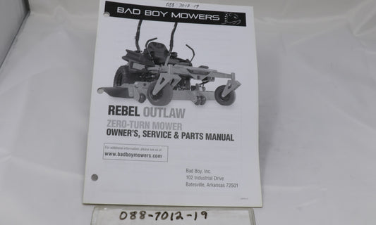 2019 Rebel Owner's Manual