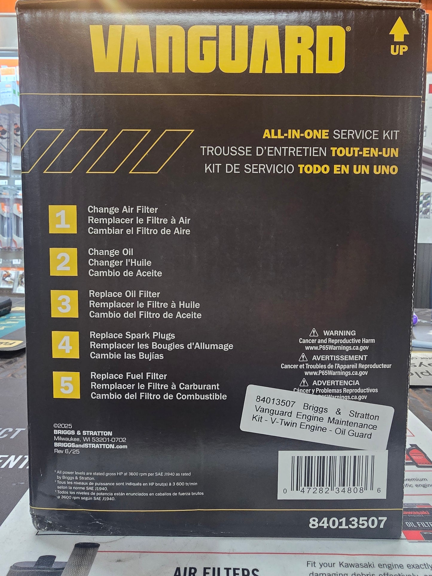 Vanguard All-In-One Service Kit Mid‑Block V‑Twin EFI – 28 HP, Big Block V‑Twin EFI – 37 HP & 40 HP