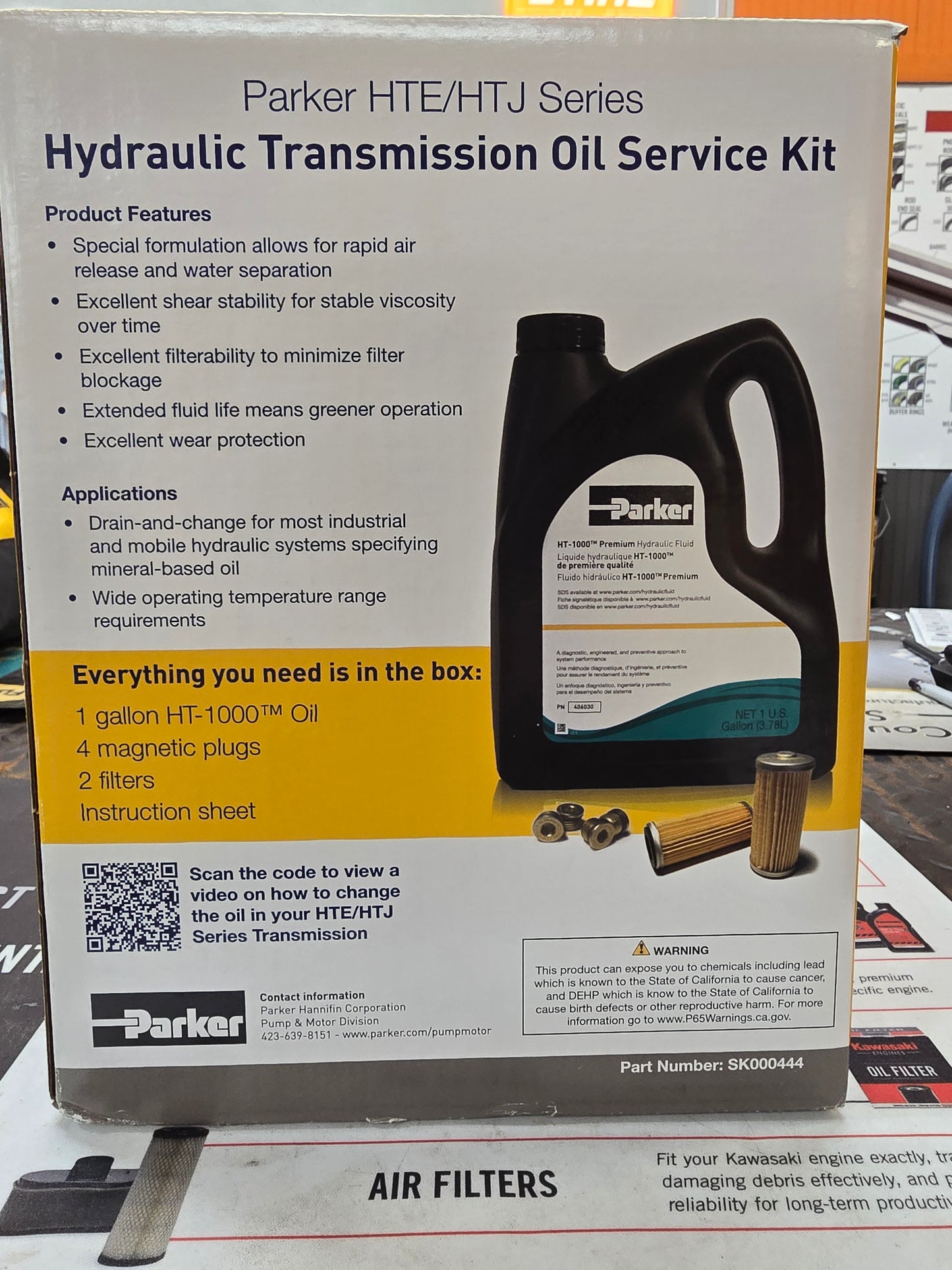 Parker® HTE/HTJ Series Hydraulic Transmission Oil Service Kit