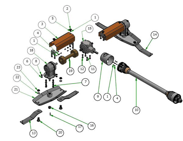 10' Cutter Driveline
