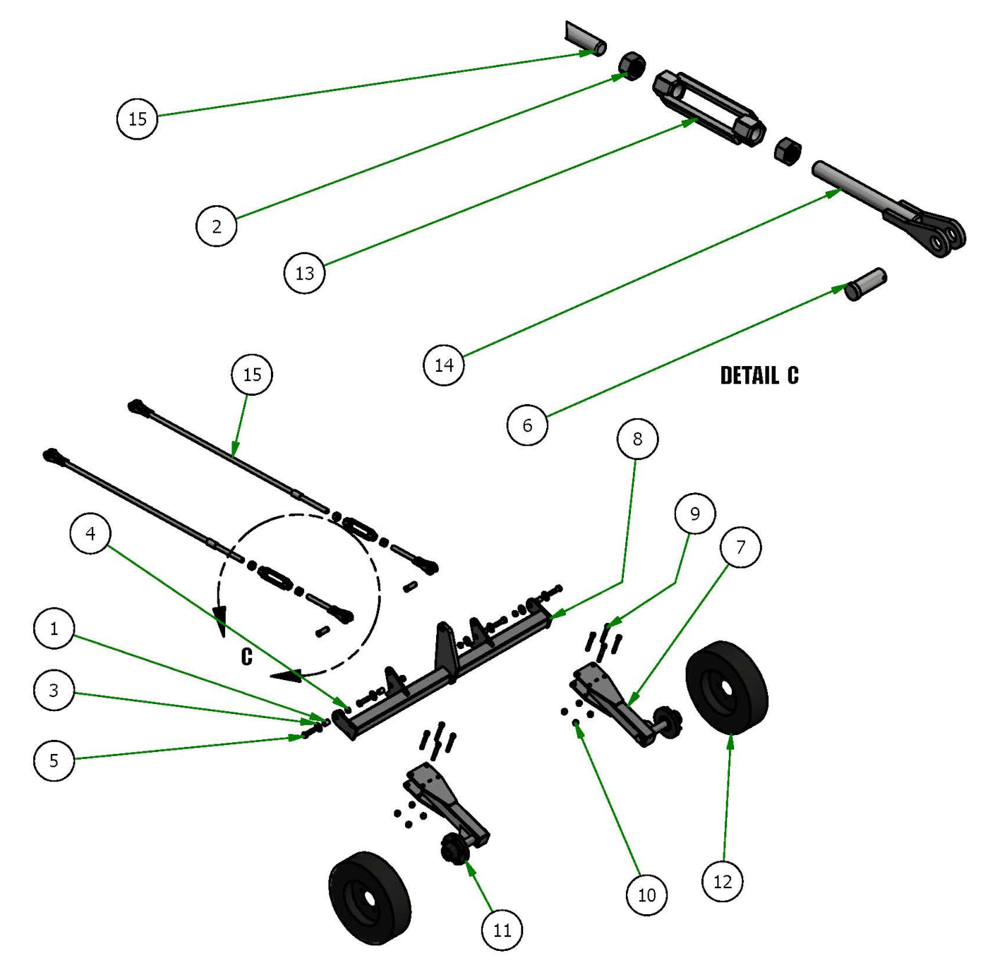 10' Cutter Tail Wheel